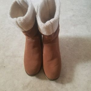 Land's End Faux fur boots